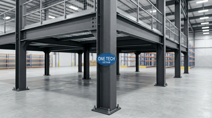 Cột trụ chịu lực của kệ sàn mezzanine