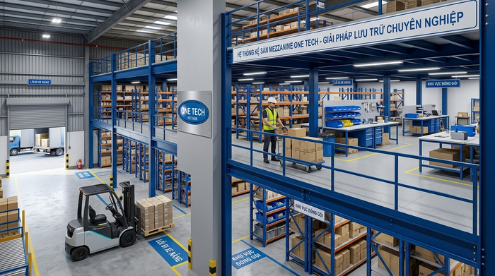 Hệ thống racking mezzanine cho kho công nghiệp