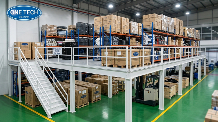 Mặt sàn mezzanine chắc chắn cho lưu trữ hàng hóa