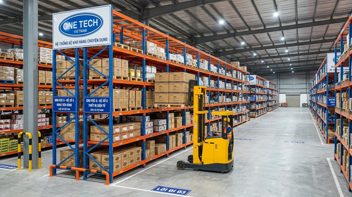 Kệ pallet Hưng Yên cho kho công nghiệp Kệ pallet Hưng Yên trong kho công nghiệp sử dụng xe nâng