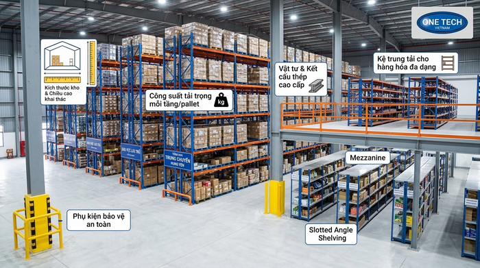 Báo giá giải pháp lưu trữ cho kho trung chuyển Hưng Yên