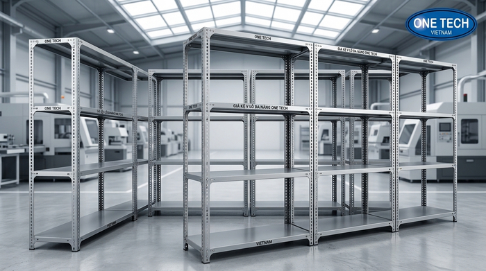 Báo giá kệ sắt v lỗ trực tiếp từ nhà máy Bảng báo giá kệ sắt v lỗ tại nhà máy OneTech Hưng Yên