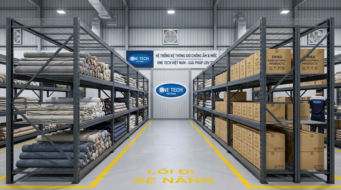 Thiết kế kệ kho chống ẩm cho môi trường nồm ẩm Kệ kho thông thoáng giúp hạn chế ẩm mốc hàng hóa tại Hưng Yên