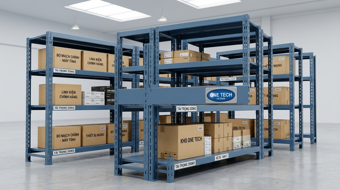 Kệ trung tải lưu trữ linh kiện điện tử tại khu công nghiệp Hưng Yên