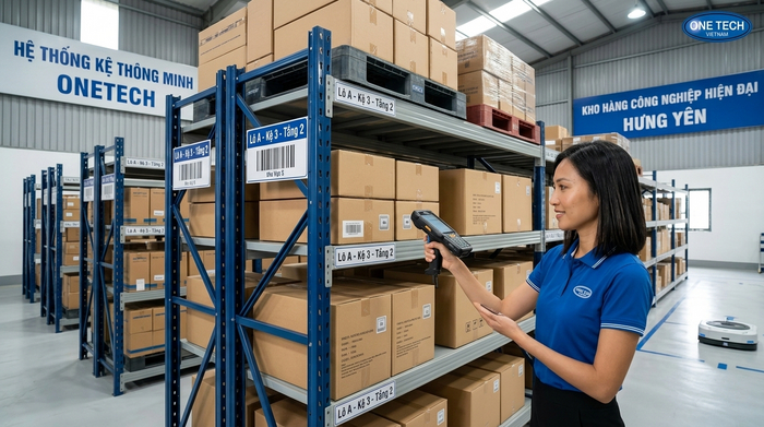 Smart Storage hỗ trợ quản lý tồn kho chính xác Ứng dụng mã vị trí và Smart Storage trong kho hàng tại Hưng Yên