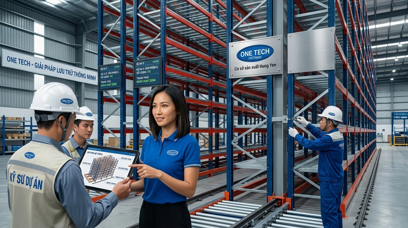 Quy trình lắp đặt kệ kho ASRS Hưng Yên chuyên nghiệp
