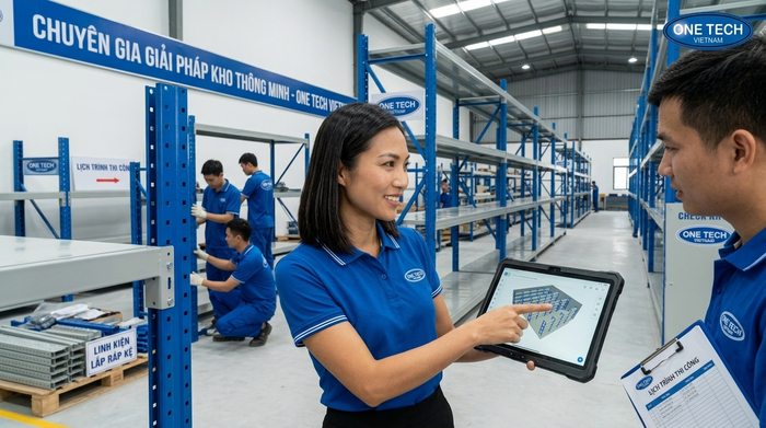 Quy trình lắp đặt kệ kho thông minh chuyên nghiệp Quy trình khảo sát và lắp đặt kệ kho thông minh tại Hưng Yên