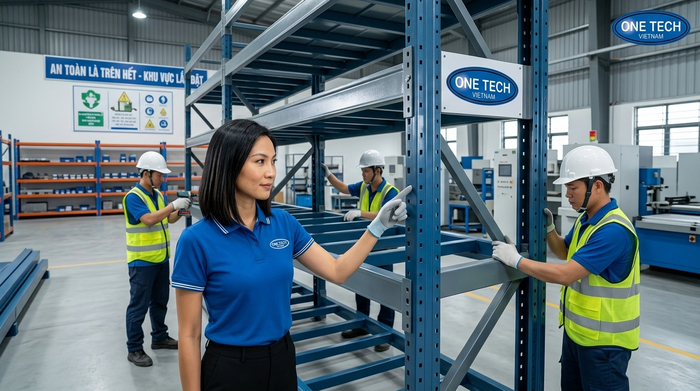 Quy trình lắp đặt kệ khuôn từ khảo sát đến bàn giao Quy trình lắp đặt kệ khuôn Hưng Yên