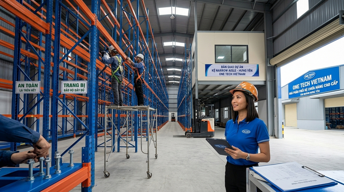 Quy trình lắp đặt kệ narrow aisle tại Hưng Yên Quy trình lắp đặt Kệ Narrow Aisle Hưng Yên từ khảo sát đến bàn giao