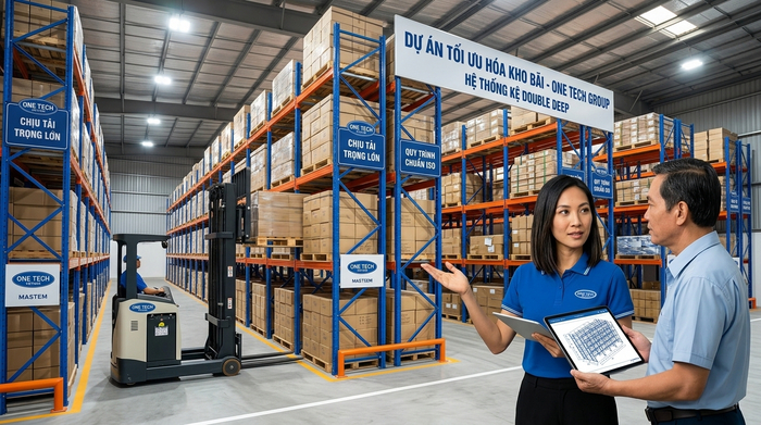 Tư vấn thiết kế và lắp đặt Kệ Double Deep Hưng Yên bởi OneTech Group