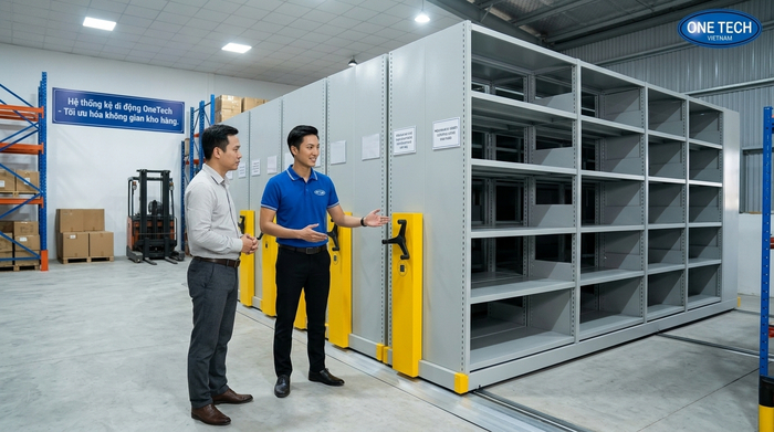 Tư vấn Kệ kho di động Hưng Yên trực thuộc tập đoàn OneTech