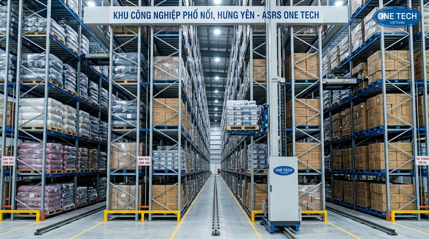 Giải pháp kho thông minh cho KCN Phố Nối sử dụng kệ ASRS