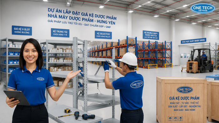 Dịch vụ lắp đặt kệ kho dược phẩm Hưng Yên chuyên nghiệp