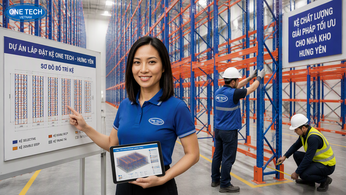 Quy trình lắp đặt kệ kho hàng và thiết bị nhà kho Hưng Yên