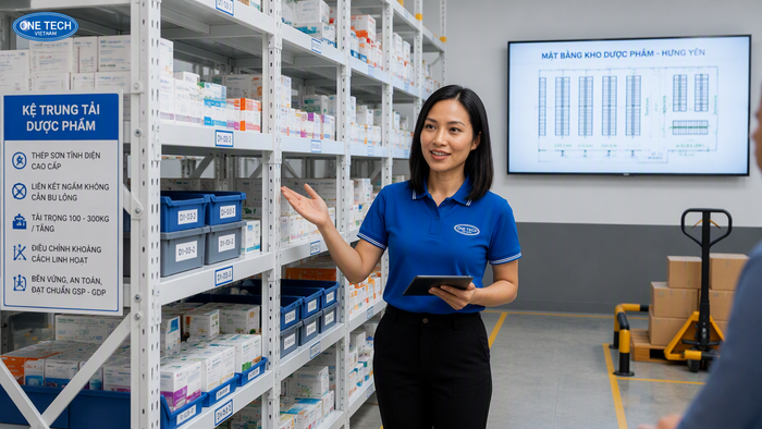 Tư vấn kệ kho dược phẩm Hưng Yên theo mặt bằng thực tế