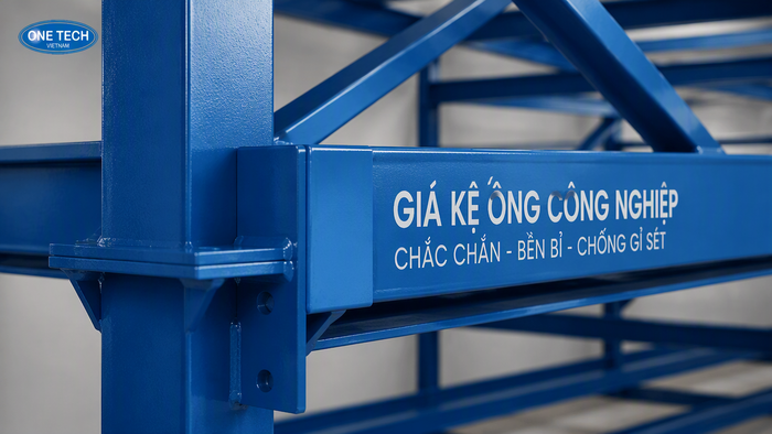 Vật liệu và lớp sơn tĩnh điện của kệ để ống thép
