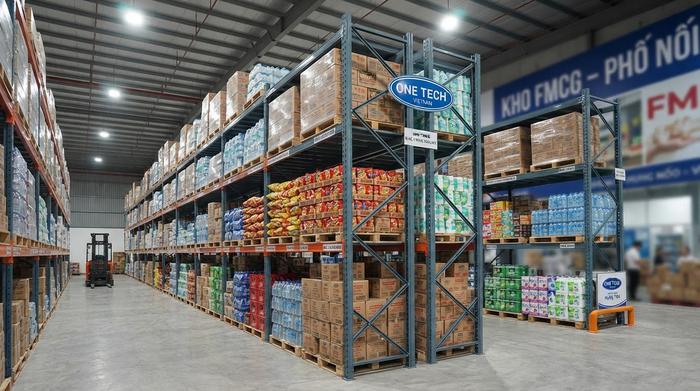 Hệ thống kệ kho FMCG Hưng Yên cho kho hàng tiêu dùng nhanh